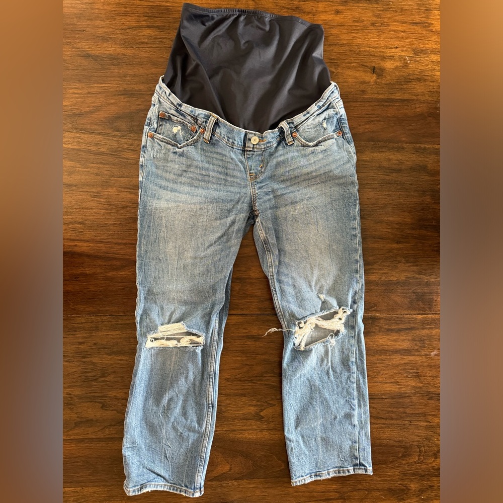 Abercrombie & Fitch Maternity Ankle Straight Jean 28 SHORT